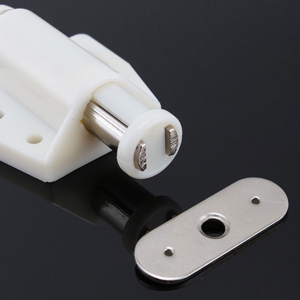 4-pack Magnetisk dörrstopp Tryck för att öppna & stänga Stark magnetisk stängning Möbellösning för skåp & garderober