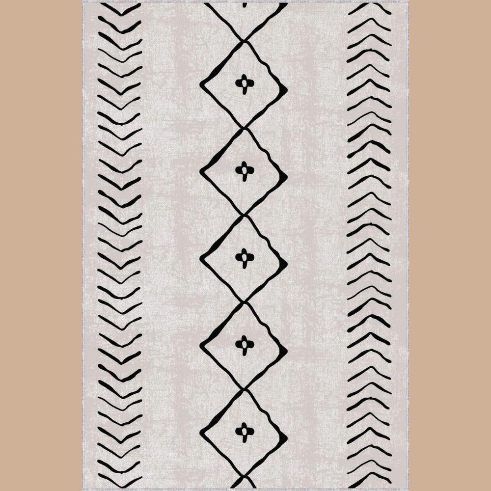 Miru Home Digital Print Washable Non-Slip Dot Base Living Room, Kitchen, Corridor Carpet And Runner Mcy-40