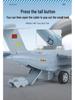 Meisheng LZ09 Sound & Light Pull-back Alloy Fighter Jet Toy for Kids