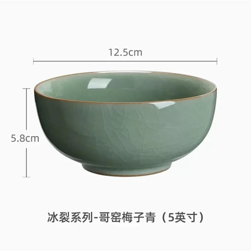 Large capacity Ceramic Teacup Longquan Celadon Tea Bowl Porcelain Teaware Accessories Master Tea cup Single Cup Drinkware