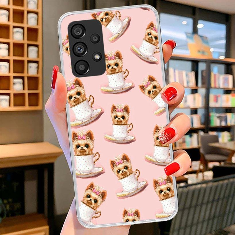 Yorkshire Terrier Dog Puppy Phone Case For Samsung Galaxy A17 A37 A57 A16 A26 A36 A56 A15 A25 A35 A55 A14 A24 A34 A54 A13 A23 A3