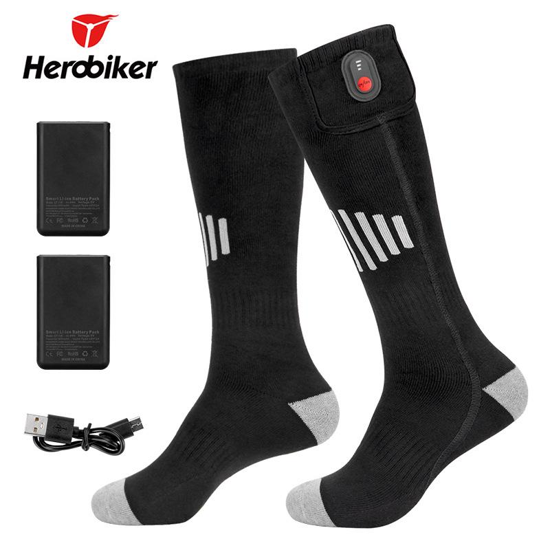 Electric Heated Knee-High Socks for Men & Women – Quick Heat, Winter Warmth for Outdoor Use