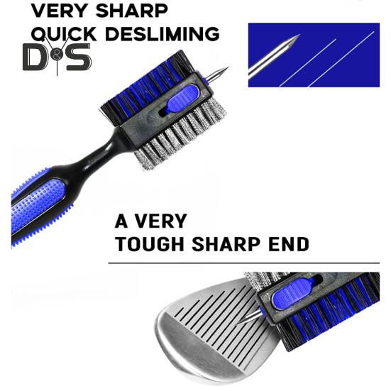 Golfschlägerbürste, Golfschläger-Reinigungswerkzeug mit magnetischem, einziehbarem Karabiner, leichtes Golfzubehör für Herren, Outdoor-Sport