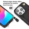 Bocasal Crossbody Wallet Case for iPhone 15 Pro, RFID Blocking Leather Purse Case with Card Holder, Protective Handbag Flip Cover with Zipper Wrist
