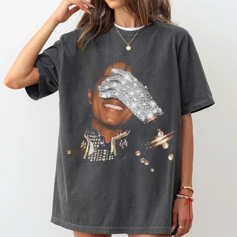 King of Pop Tshirt Fan Gift Tshirt Summer New Casual Unisex Harajuku Style Tshirt