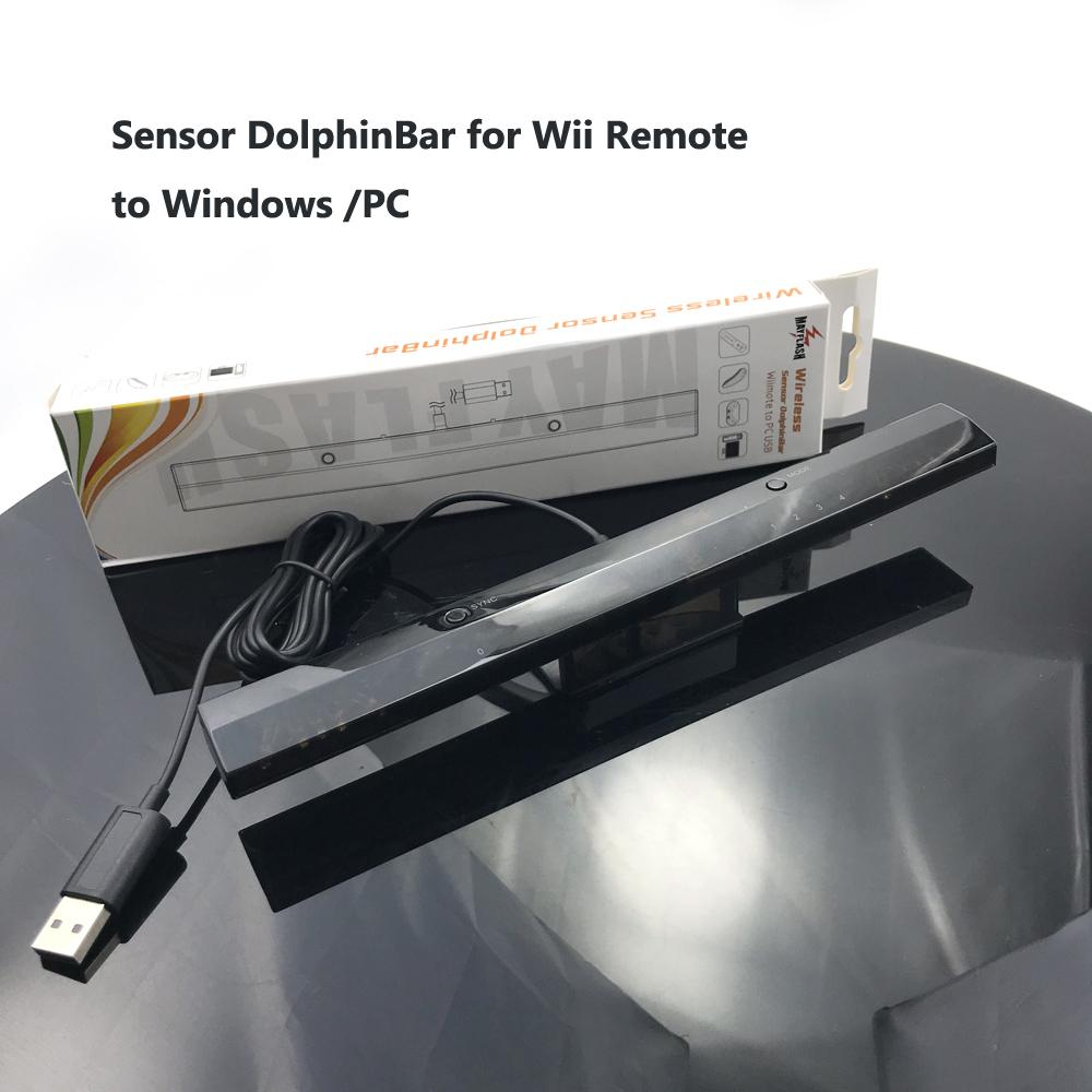 NEW MayFlash Wireless Sensor Dolphin Bar for Wii Remote Plus Controller To for Windows PC Support-Bluetooth  for Wii Kids Games
