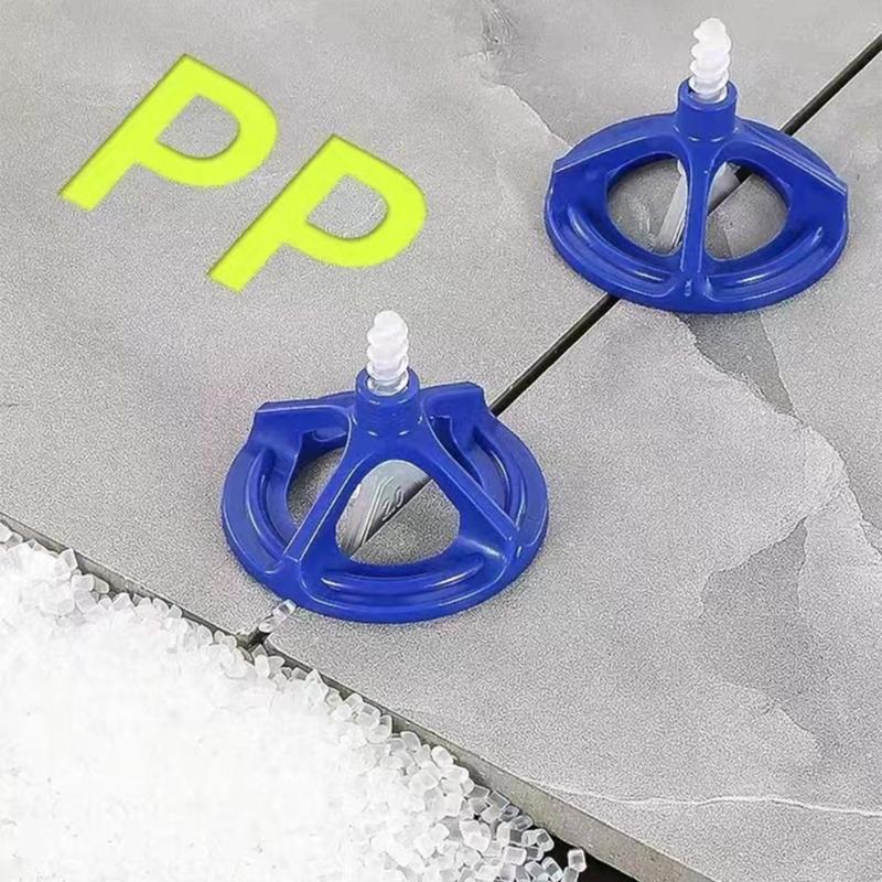 100Pcs Professional Ceramic Tile Leveling System Clips Spiraling Spacers Wadge for Tile Laying Wall Floor Construction Tool