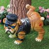 Domineering Sunglass-Wearing Pug Garden Ornament