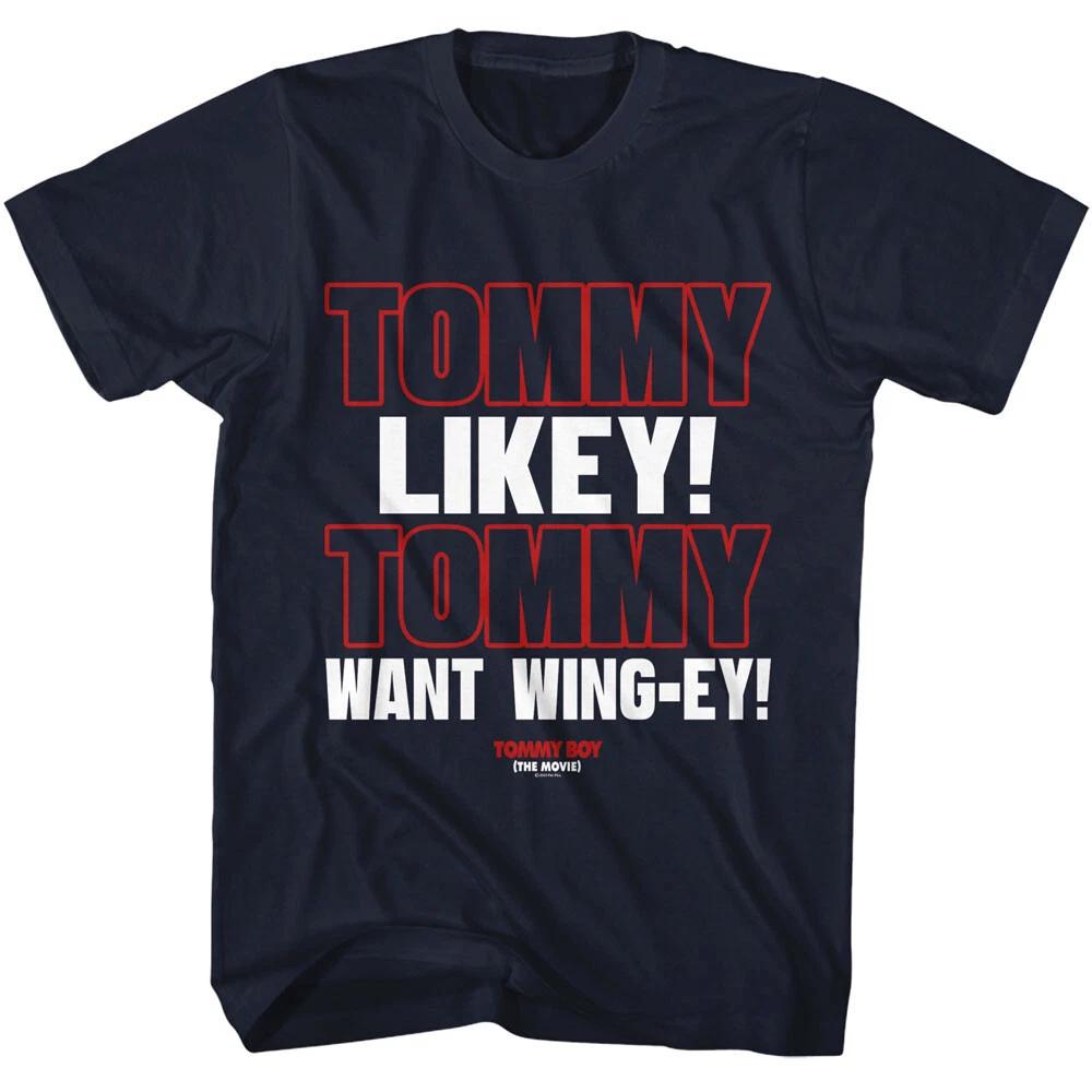 Tommy Boy Comedy Movie Tommy Ligkey Tommy Want Wing-ey Men s T Shirt S