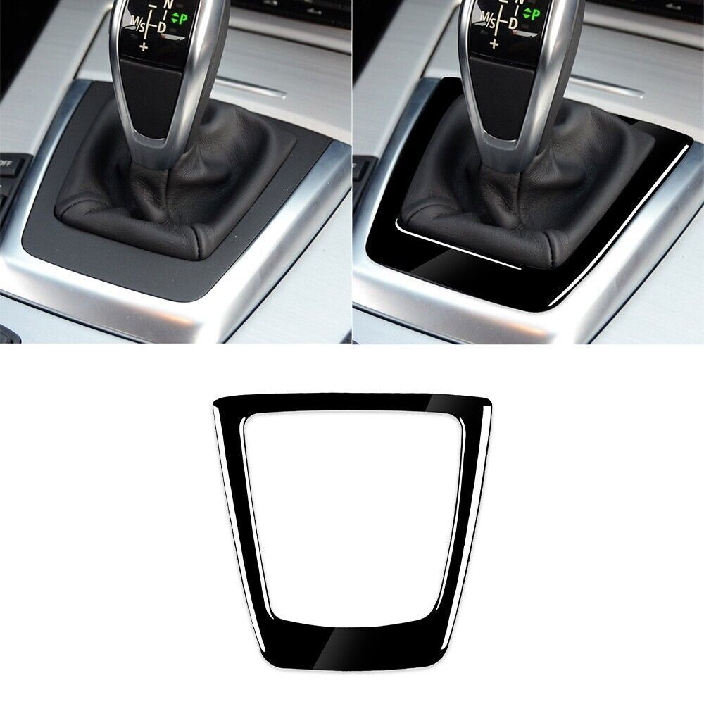 Center Console Glossy Piano Black Gear Shift Panel Cover For BMW Z4 E89 2009-15
