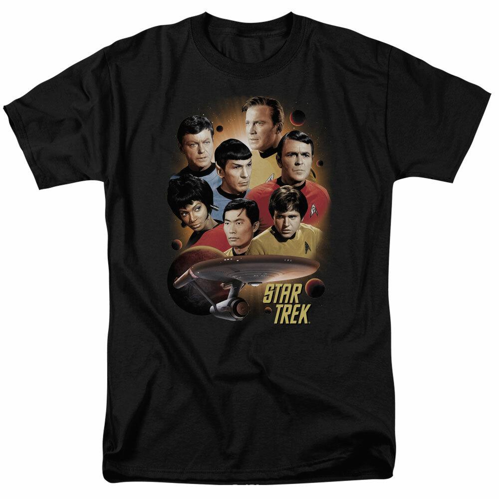 Star Trek Heart Of The Enterprise T Shirt Licensed Sci-Fi TV Classic Tee Black L
