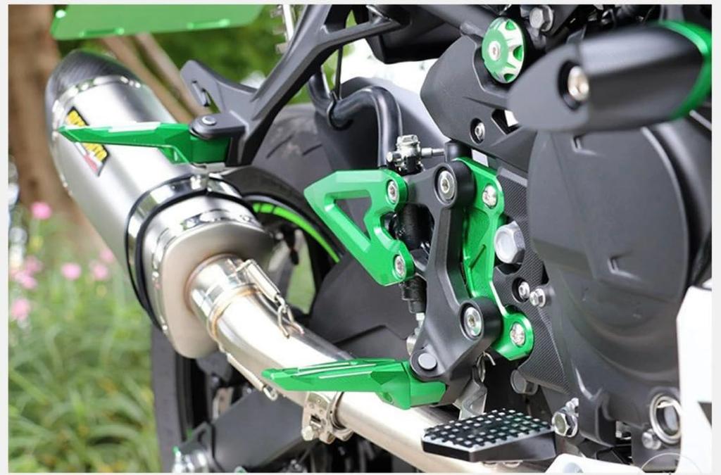 motokano Front Footpeg Rear Footrest Pedal Compatible Models Ninja 400
