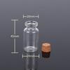 Transparent Glass Sealed Decoration Vial Cork Stopper Lid Storage Subpackage Bottle Multi Purpose Small Capacity Reagent Bottles