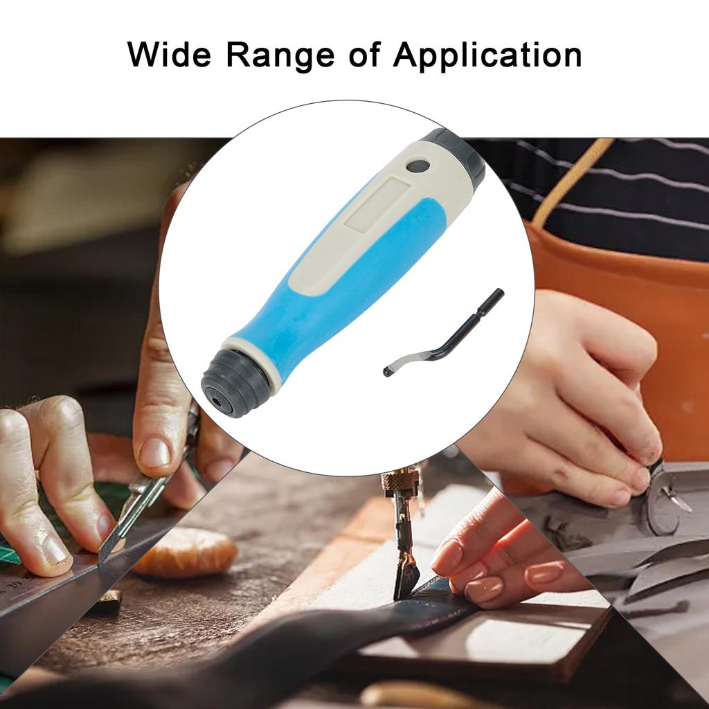 Burr Scraper Deburring Tool Workshop Trimmer Blue Deburring Handle 1 PC 1* 47*3.2mm Blade Ergonomic Cust Metal