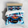 Comfortable 3D Cartoon Superhero Bedding Set, Including Duvet Cover, Pillowcases and Children's Set.