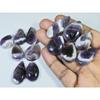 366Cts. Natural Amethyst Lace Agate Pear Cabochon Loose Gemstone 13 Pcs Lot C-797