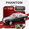 1:32 Rolls Royce Phantom Wraith Spielzeugautos Druckguss-Legierungsmodell mit Sound Licht Rückzieher Türen zu öffnen Autos Geschenk für den Geburtstag eines Freundes