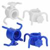 2Pcs Plastic Beach Umbrella Hanging Hook Umbrella Hanger 4 Prong Towel Hat Sunglasses Holder