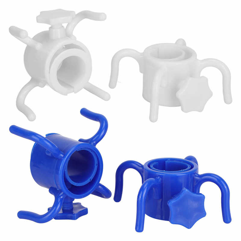 2Pcs Plastic Beach Umbrella Hanging Hook Umbrella Hanger 4 Prong Towel Hat Sunglasses Holder