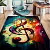 Music Notes Harmony Office Rug Chair Mat, Entryway Carpet, Suitable for Front Door, Bedroom, Living Room, Desk, Holiday Gift