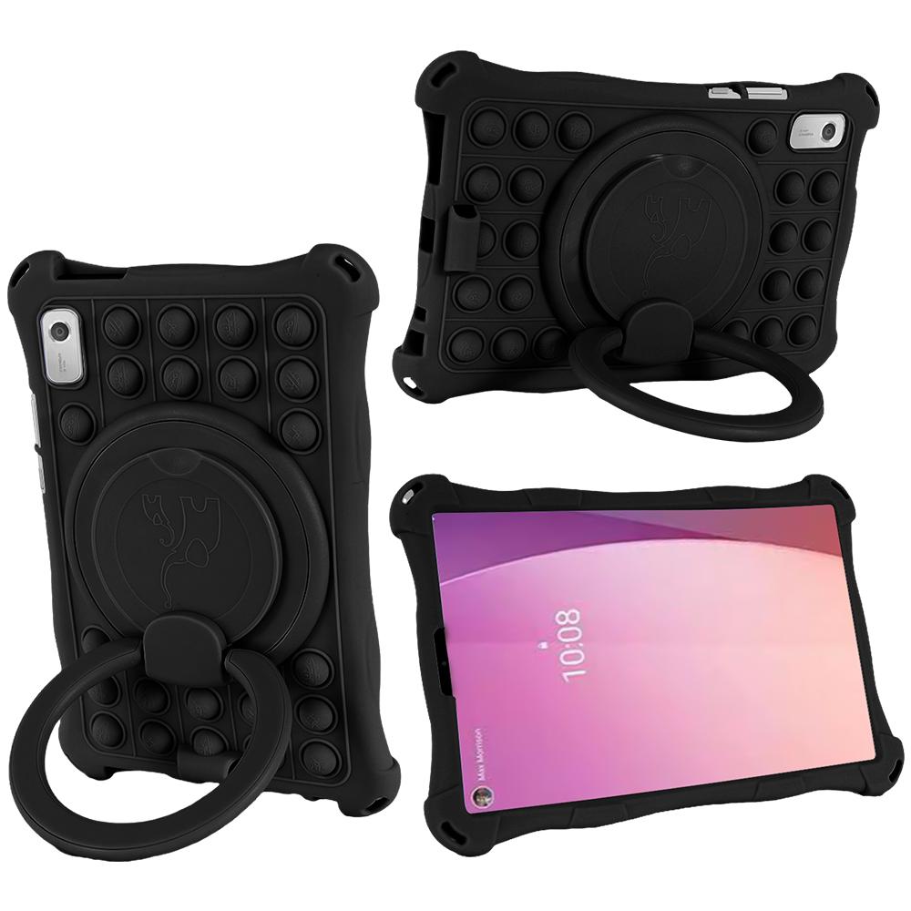 Bubble Toys Weiche Silikon Kinder Sichere Hülle Für Lenovo Tab M9 TB-310FU TB-310XU 360 Drehbarer Ständer Tablet-Hülle