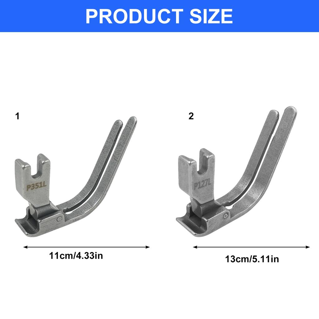 Sturdy Steel Presser Foot for Flatbed Sewing Machines Extended Designs Improved Cloth Stability Expert Tailoring