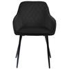 Upholstered Chair Rello Velvet Black