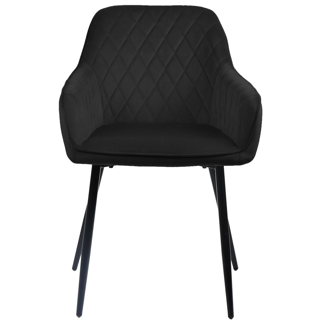 Upholstered Chair Rello Velvet Black