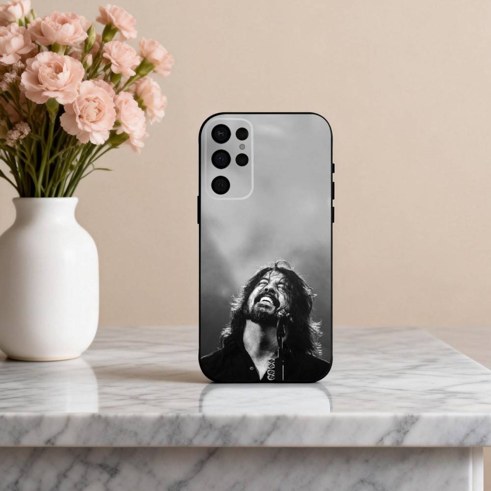 

Alternative F-Foo F-Fighters band Phone Case For Samsung S25,24,23,22,30,21,10,9,Ultra,Plus,Lite,FE,4,5 G Soft Black Case Samsung S20fe