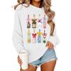 European & American Casual Printed Round Neck Sweatshirt 2025