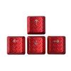 Textura Antideslizante Tapa de Tecla 4 Piezas Fibra de Carbono para G915/G813/G815/G913 TKL Keycaps de Perfil Bajo para Gamer