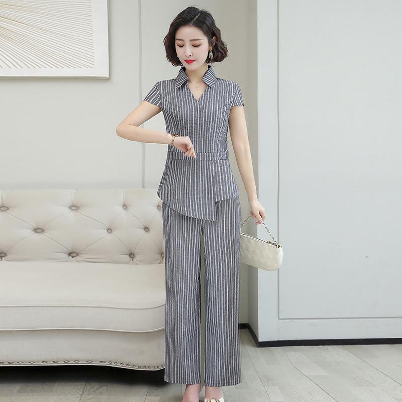 2026 Spring/Summer Floral Casual Two-Piece Set for Middle-aged & Elderly Women