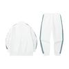 Anta Striped Logo Print Casual Jacket And Sports Long Pants Set Men Set Ivory 952248741-1