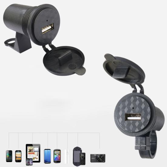 Motocyklová nabíječka s jedním USB portem Vodotěsný PC rychlonabíjecí adaptér