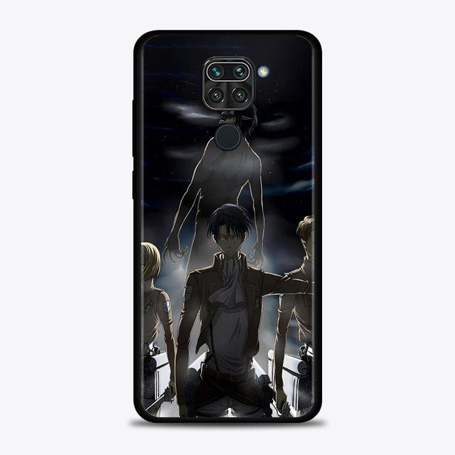 Case For Xiaomi Redmi Note 11 9 8 10 Pro 9s 8t 7 10pro Max Coque For Redmi 11 9 9c 9a 8 8a 7 7a Cover Attack On Titan Anime