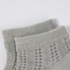 Summer Solid Women Summer Breathable Mesh Ankle Socks for Women Girls Fashion Harajuku Candy Color Cotton Low Cut Hollow Out Socks