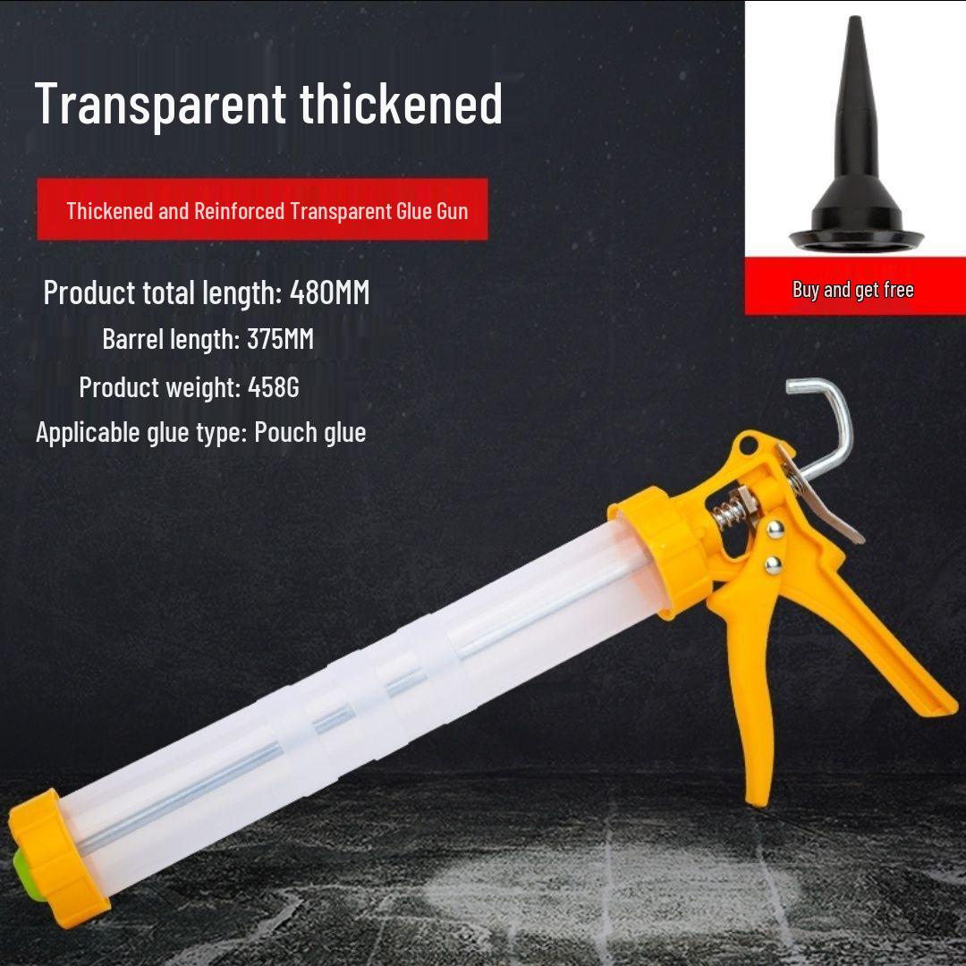 

Ручной пресс Прозрачный Структурный Клей Пистолет для Герметика, Экономичный Дизайн для Бытового Заполнения и Применения Мягкого Клея