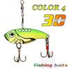 Fiskebeten 4 Färg Metallgjutning Fiskedrag Bete Fiskeredskap Bass fiskebete
