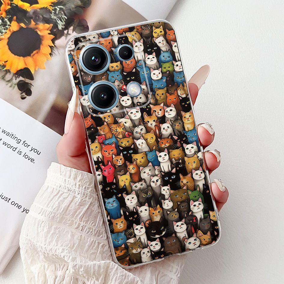 New Case For Xiaomi Redmi Note 14S Cover 2025 Popular Cartoon Astronaut Soft Silicone Clear Cover For Redmi Note14s 4G Shell New