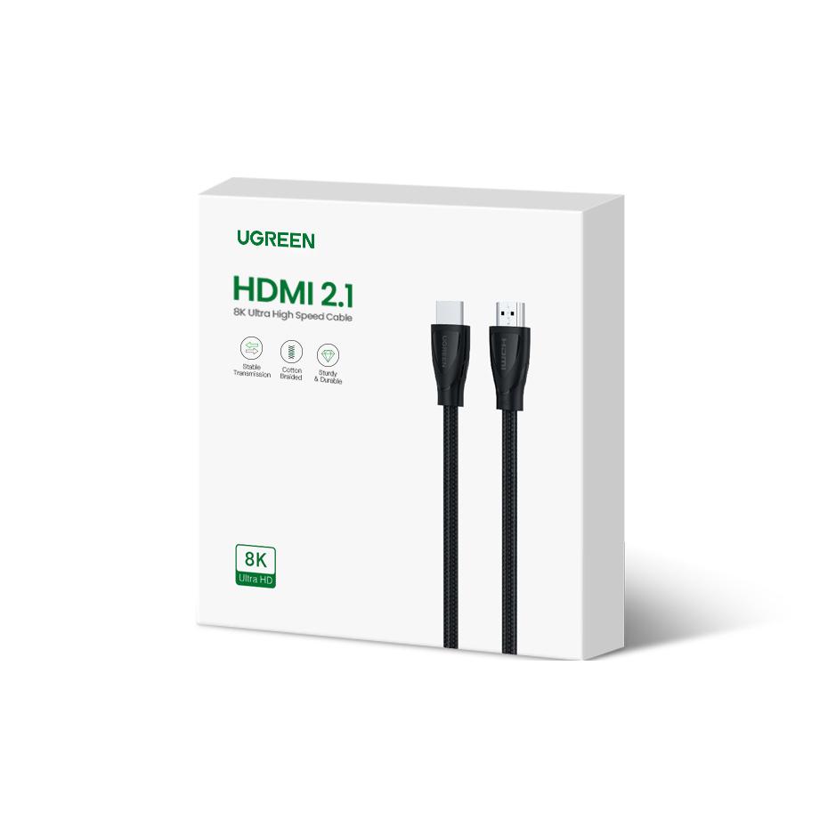 Braided cable with HDMI 2.1 8K / 4K connectors 3m black