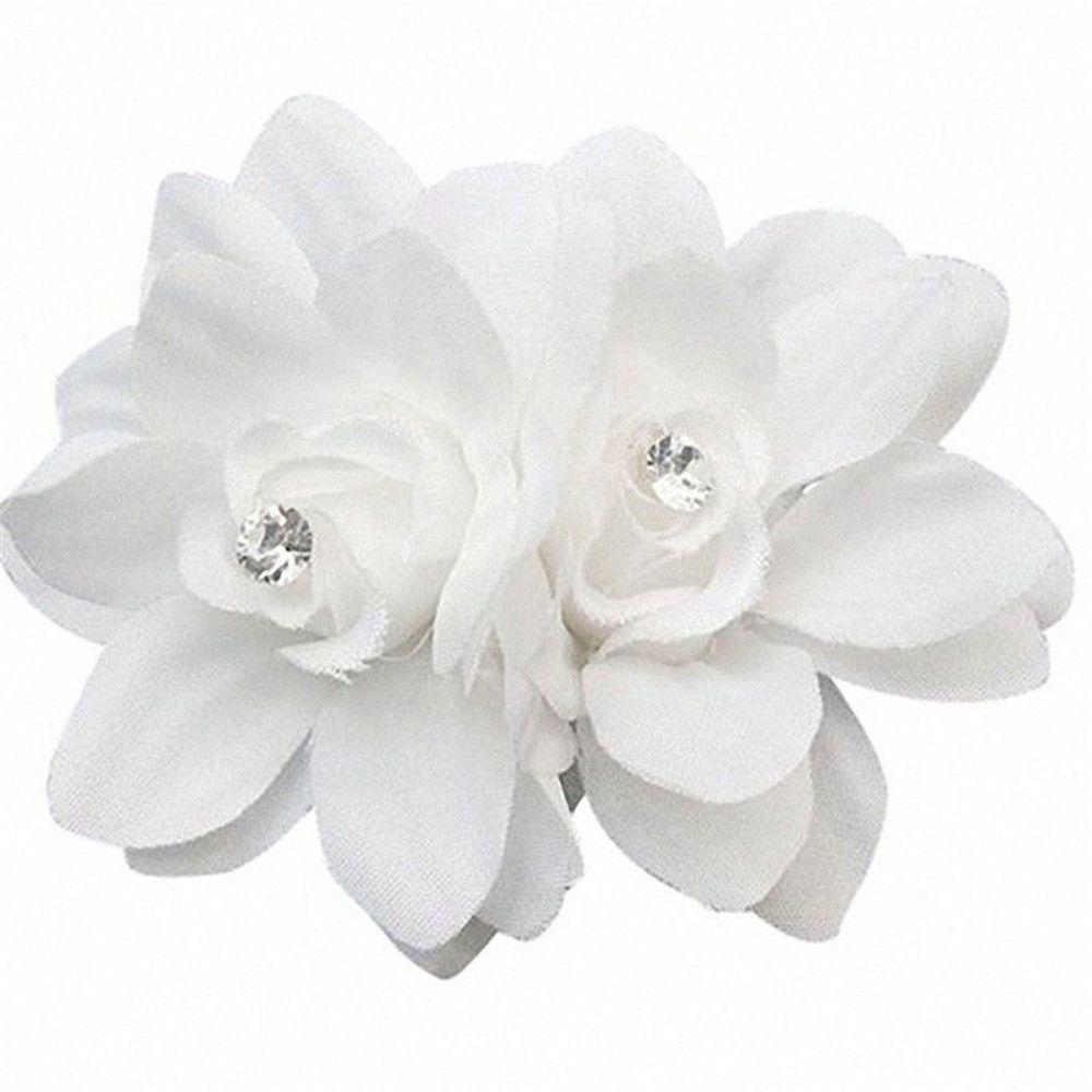 

Цветок орхидеи белый свадебный летний свадебный аксессуар для волос заколка белый