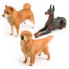 Große Realistische Haustierhunde-Modelle Niedlicher Shiba Inu Golden Retriever Und Dobermann Tischdekoration Spielzeug