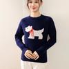 2025 Autumn/Winter 100% Pure Wool Double Ply Round Neck Jacquard Knit Sweater