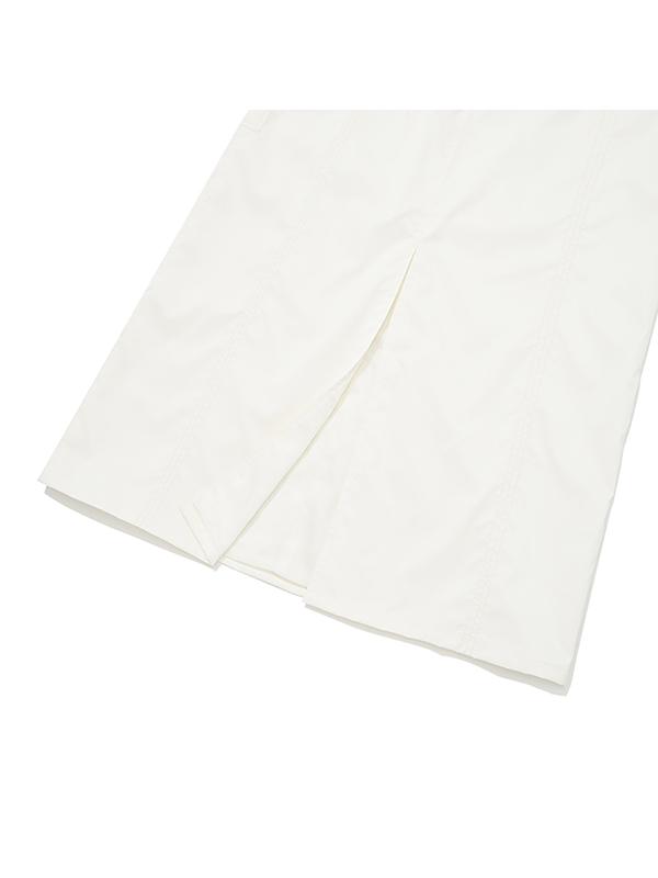 Kirsh Collection Soft Velvet Woven Long Skirt [White]