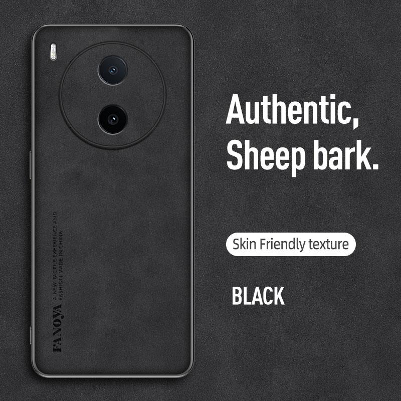 EUCAGR Роскошный чехол для телефона из овчины и ПУ-кожи для vivo Y600 Pro TPU Чехол для телефона для vivo Y600Pro Задняя крышка Полная защита vivo Y600 Pro чёрный
