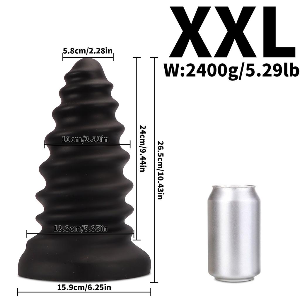 Super Large Screw Nail Butt Plug Men's and Women's Back Court Expansion Masturbation Device Bold Thread Easy To Insert Easy Climax SM Sex Toy