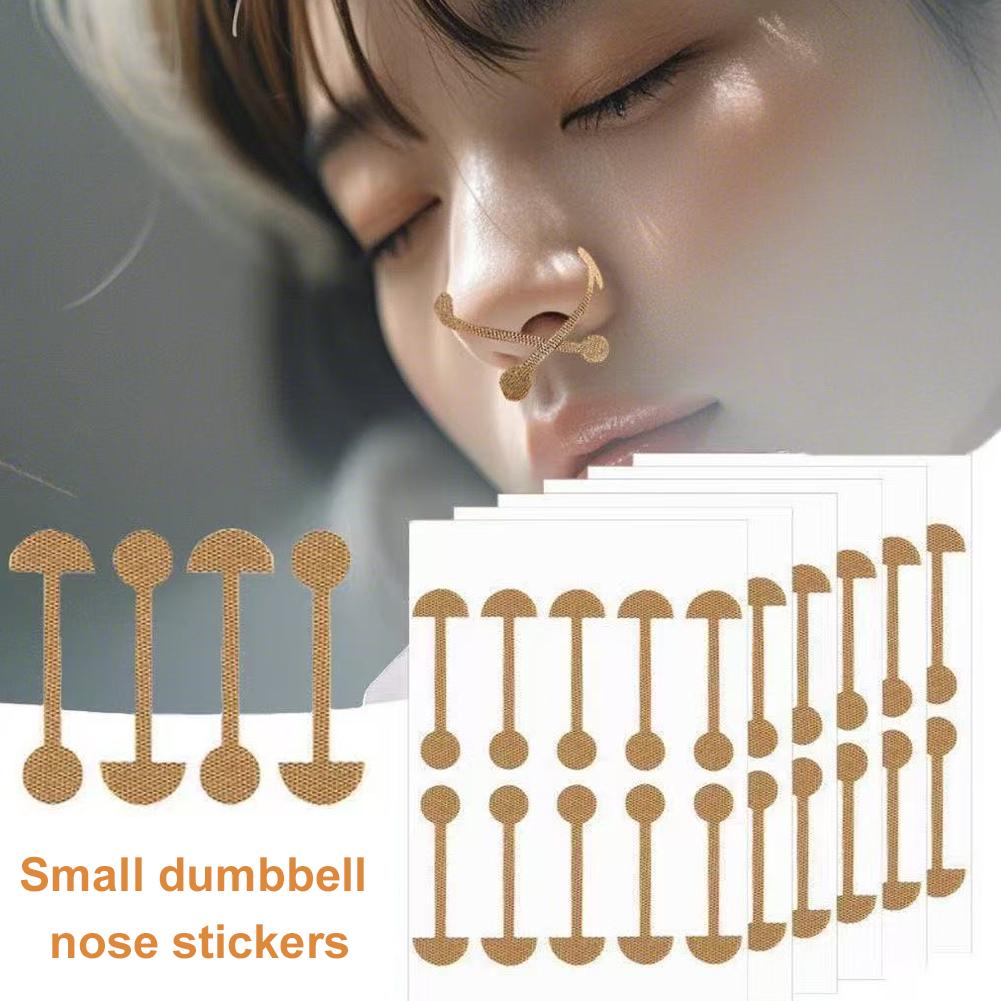 50/100Pcs Dumbbell Nose Wing Stickers Nasal Stickers Nasal Wing Patches Shrink the Nostrils To Tighten and Shape Them