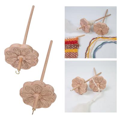 Wood Drop Spindle Top Whorl Yarn Spinner Wheel Tool Yarn Wool Spinner Tool for Enthusiasts Yarn Making Sewing Project