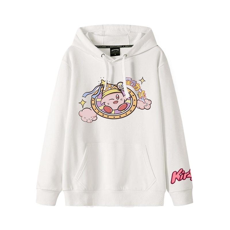 2025 Autumn and Winter Soft and Cute Kirby Cartoon Anime Periphery Boys and Girls Hoodies New Style Children's Clothing Hoodie