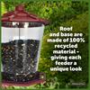 Recycled Ecozebo Wild Bird Feeder Jumbo Hanging Station 10lb Seed Easy Fill Durable Weatherproof Portable Wildlife Attraction